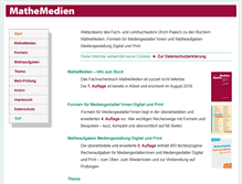 Tablet Screenshot of mathemedien.de